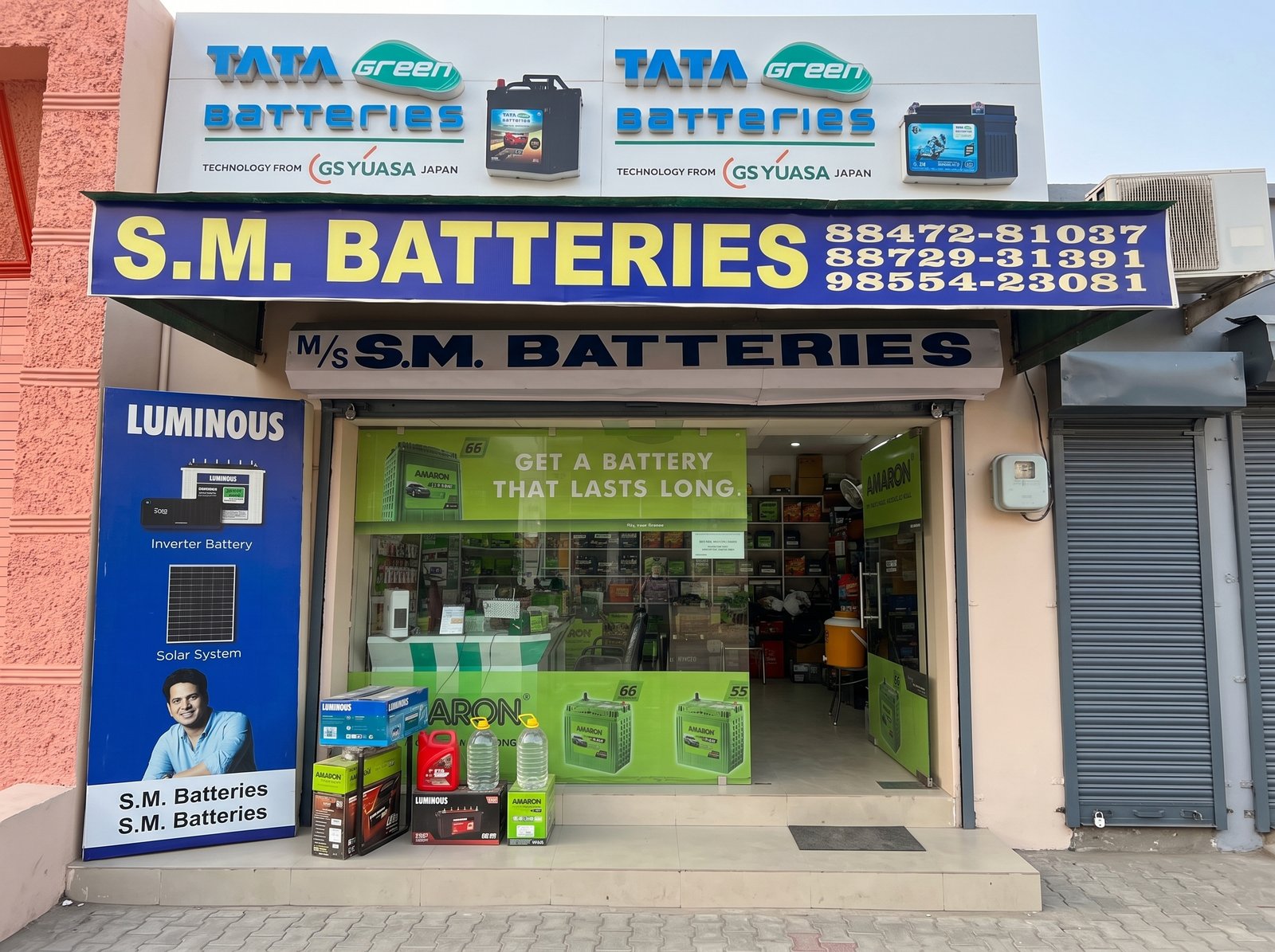 SM Batteries shop, Mehna Chowk Road, Bathinda
